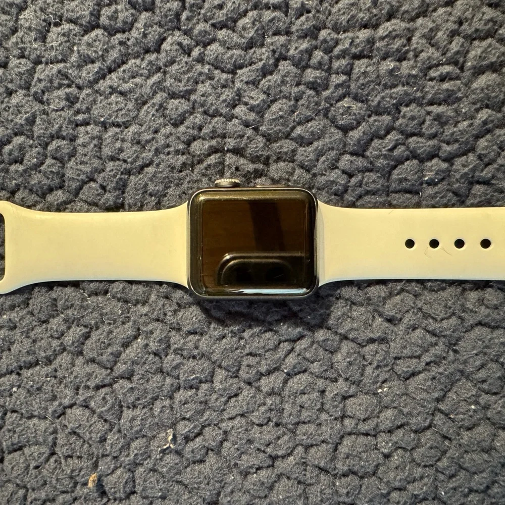 Apple Watch Series 2 38mm with White, Blue, and Black Bands